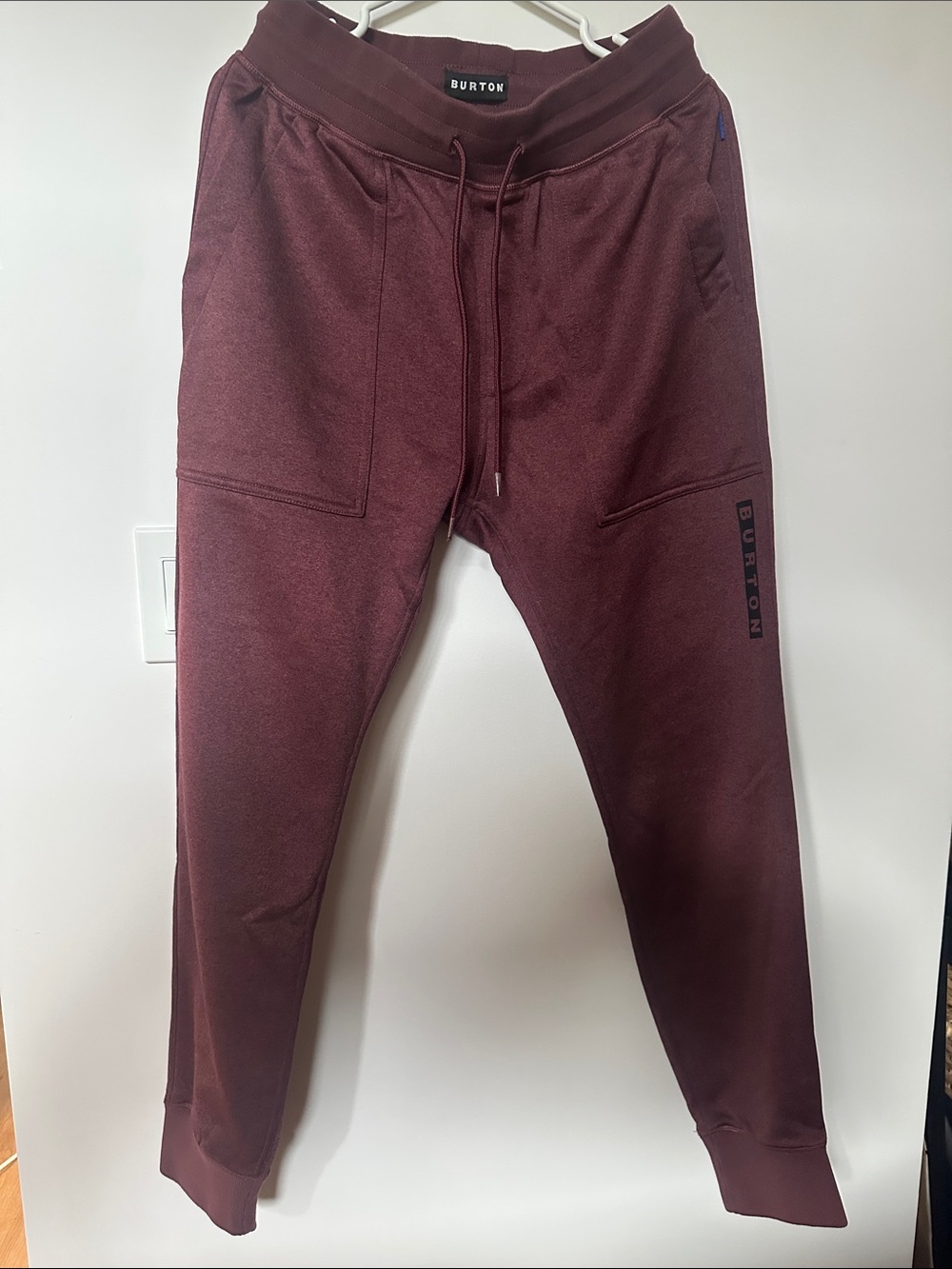 Burton Men's Maroon/Burgundy Performance Joggers